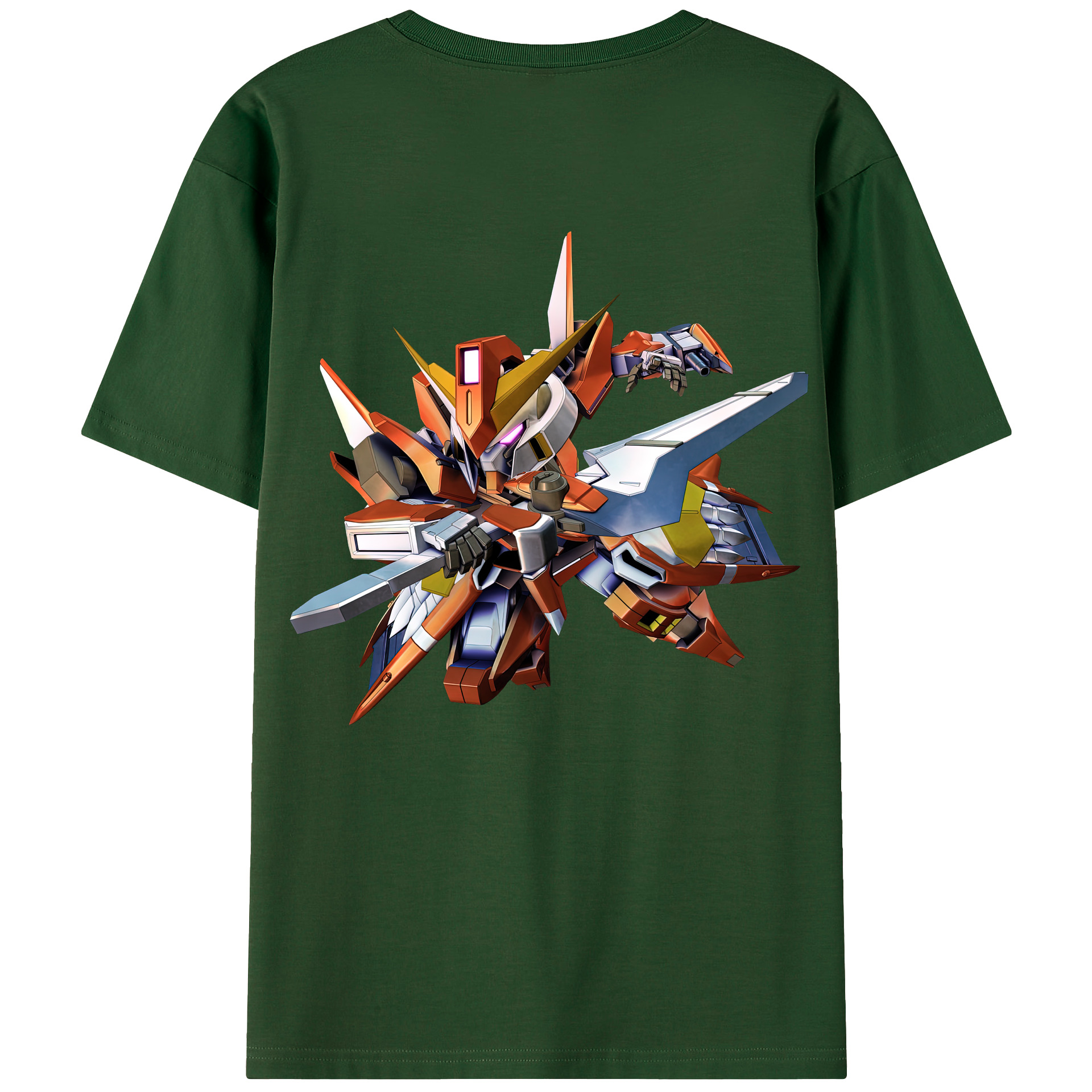 （画像用） 機動戦士ガンダム Mobile Suit Gundam 綿100％半袖Tシャツ（背面プリント）